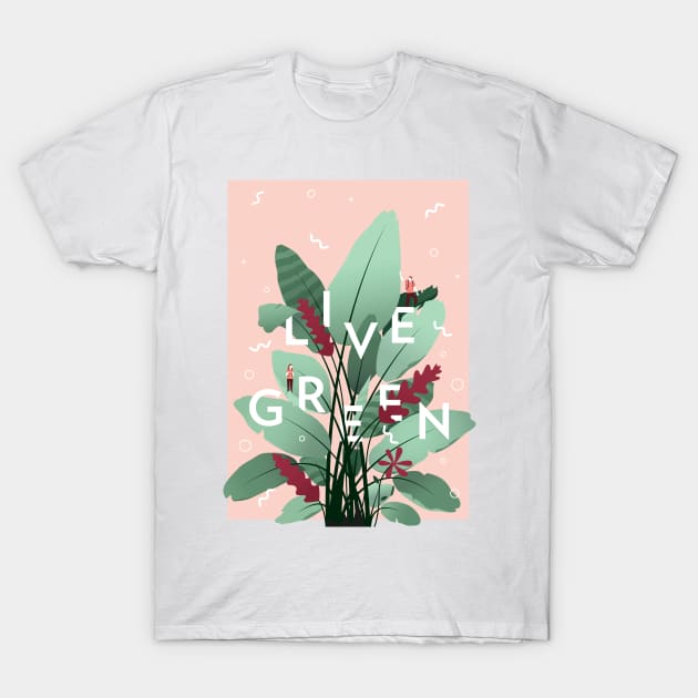 Live Green! T-Shirt by Nathan Watkins Design